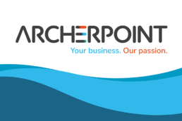 Archerpoint logo surrounded by branding elements