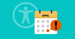 April calendar with a reminder